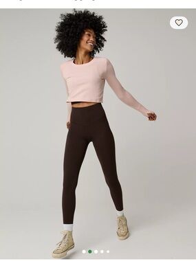 Brown High-Waist Leggings Aerie Offline